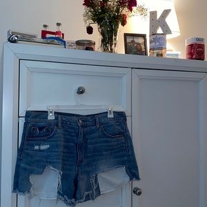 American Eagle Distressed Jean Shorts